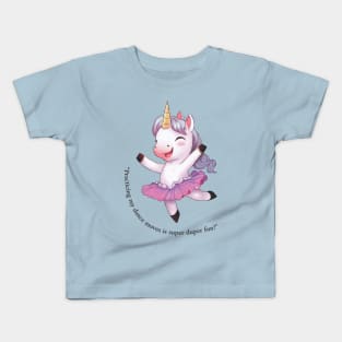 Unicorn Ballerina Kids T-Shirt